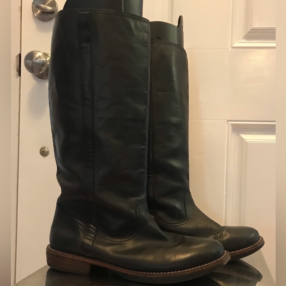 Women’s leather knee high boots